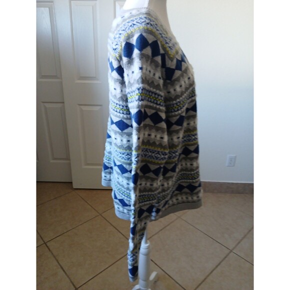 Style & Co Fair Isle Crew-Neck Sweater Gray Size 2XL - Picture 3 of 16
